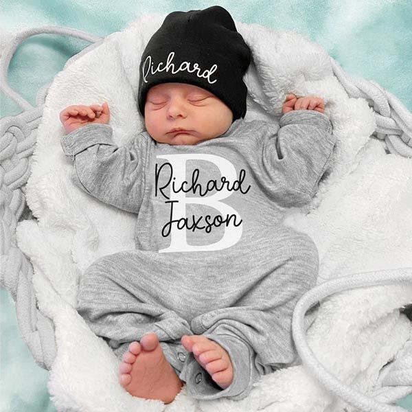 Custom Baby boy going home outfit