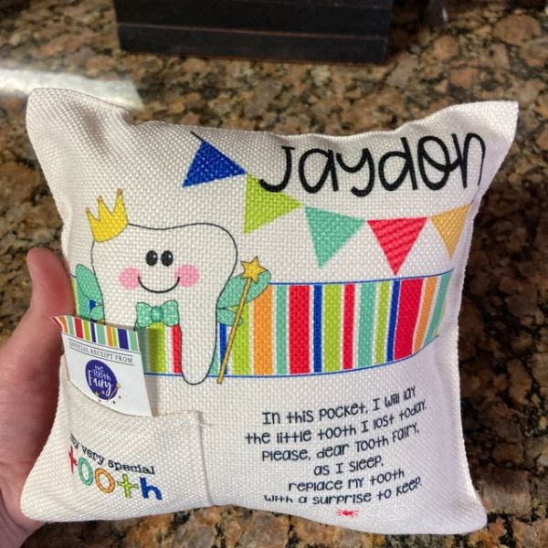 Custom Tooth Fairy Pillow For Kids