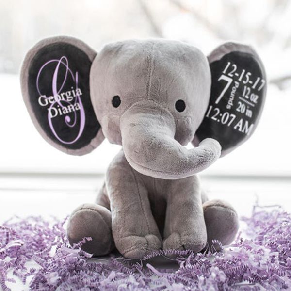 Personalized best sale stuffed elephant